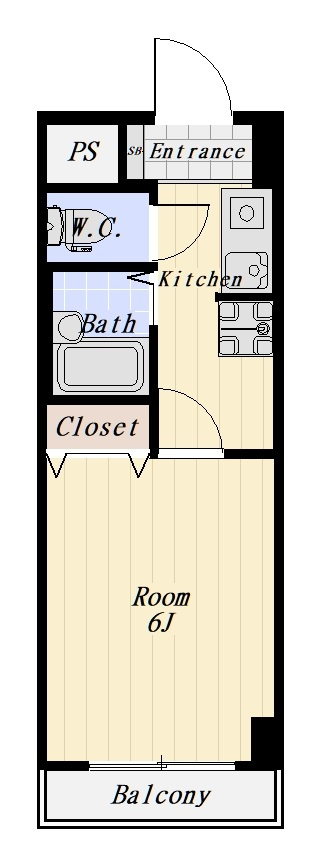 K2ヴィラ 409号室の間取り