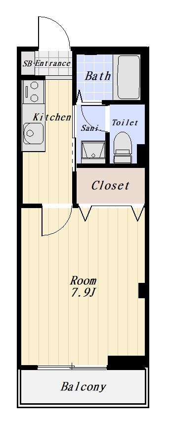 シャトレー大森 303号室の間取り