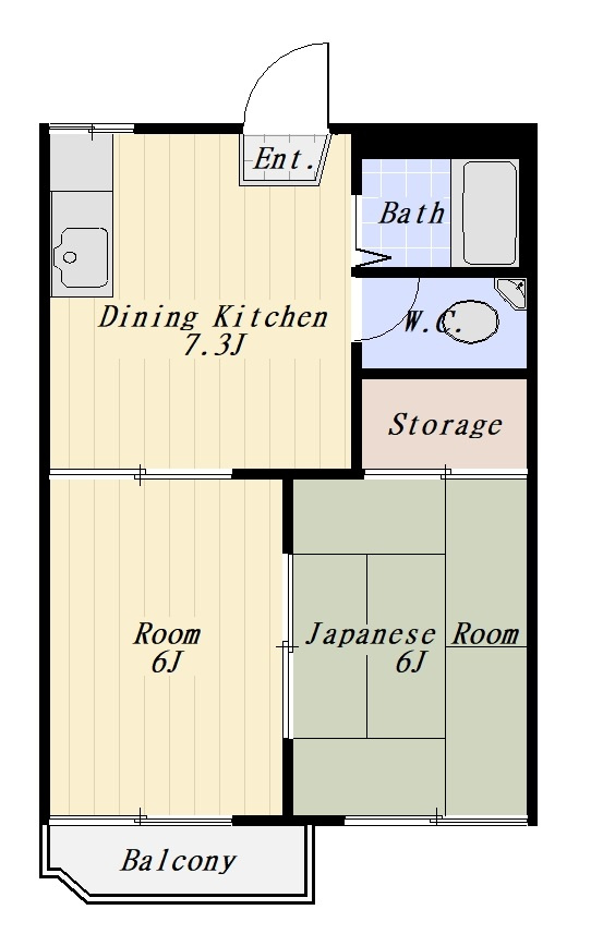 エクセル日吉 205号室の間取り