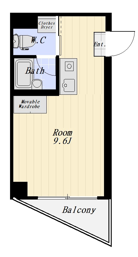BELL FOREST 401号室の間取り