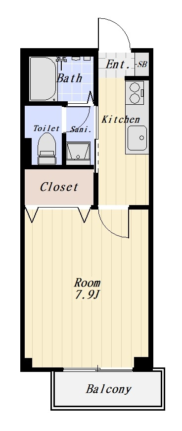 シャトレー大森 205号室の間取り