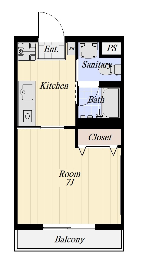 センチュリーフォレスト 404号室の間取り