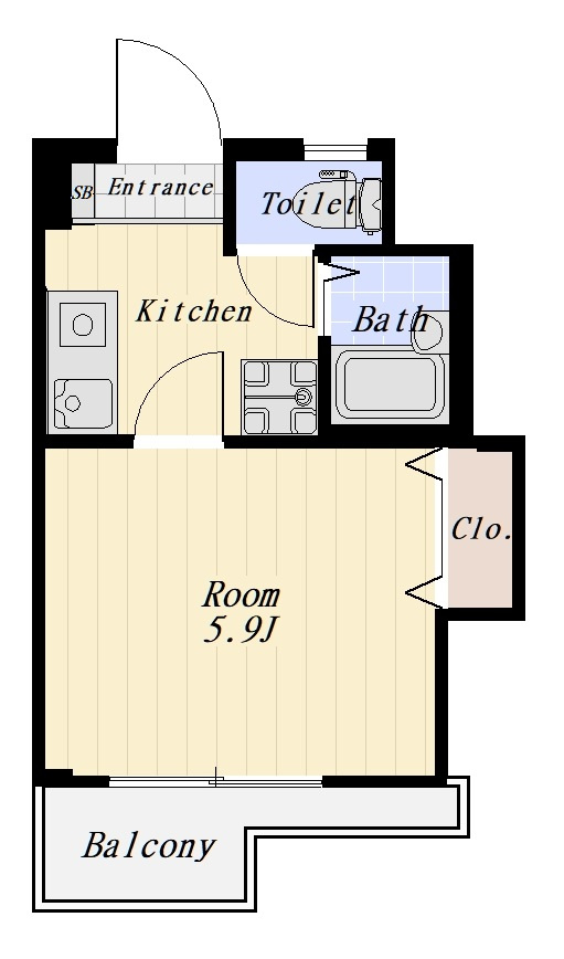 K2ヴィラ 604号室の間取り