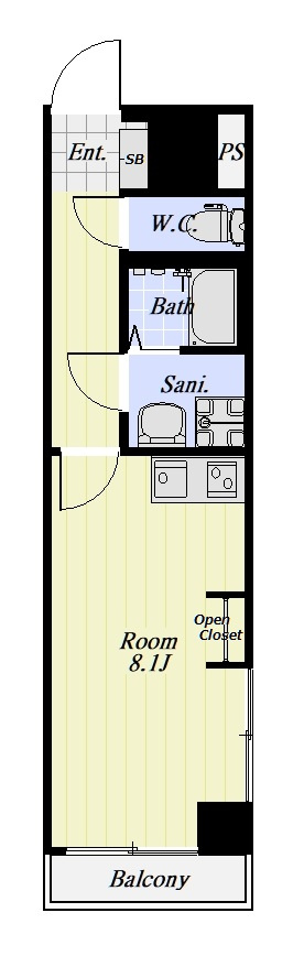 シュウハイム 207号室の間取り