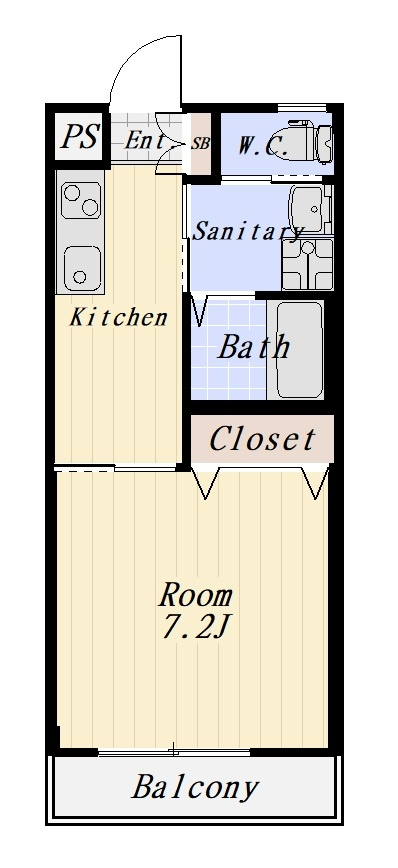 プランドウル大森 304号室の間取り