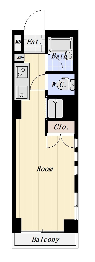 センチュリーハウス戸越 301号室の間取り
