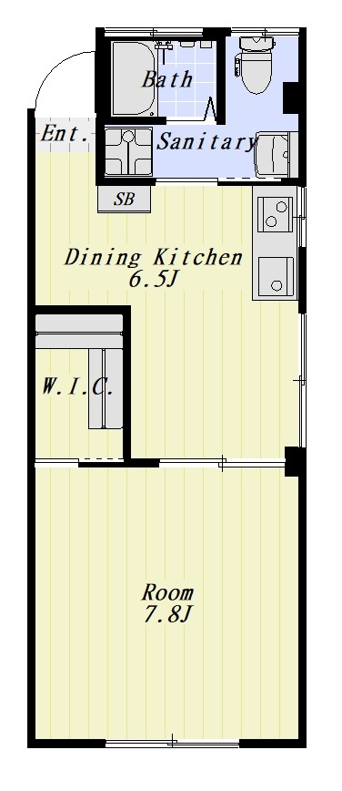 山本荘 202号室の間取り