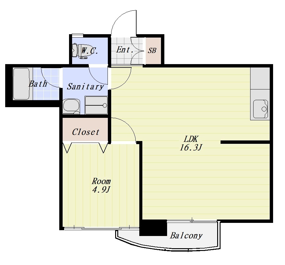 ファミリーポート荒井 402号室の間取り