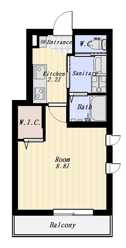ジャルディーノ大森 108号室の間取り