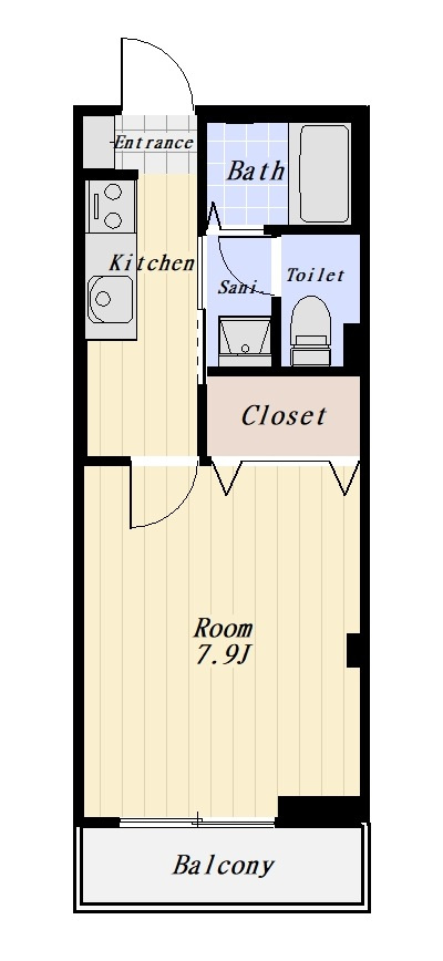 シャトレー大森 203号室の間取り