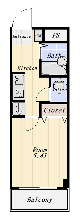 ドミールシバタ 102号室の間取り