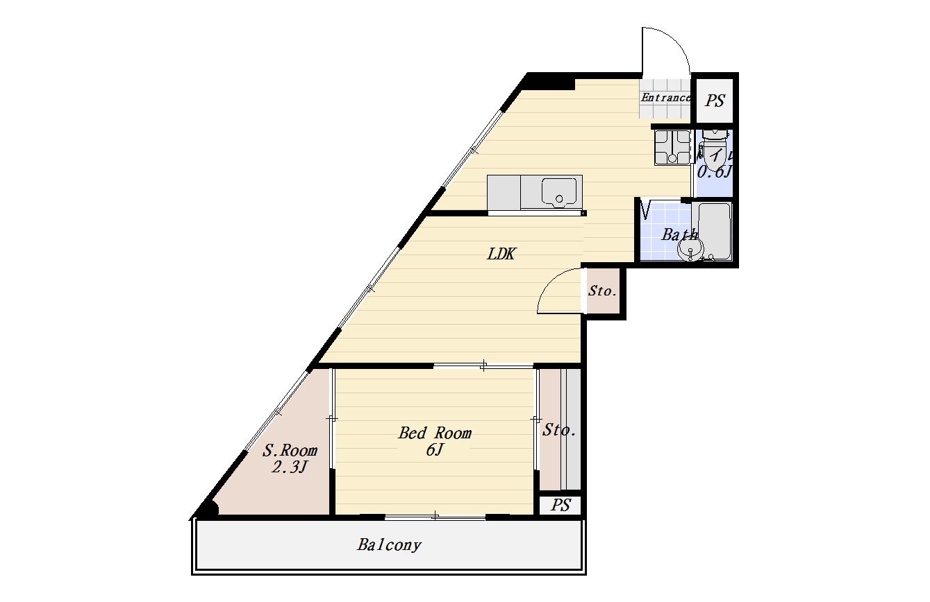 アネックス袖野 402号室の間取り