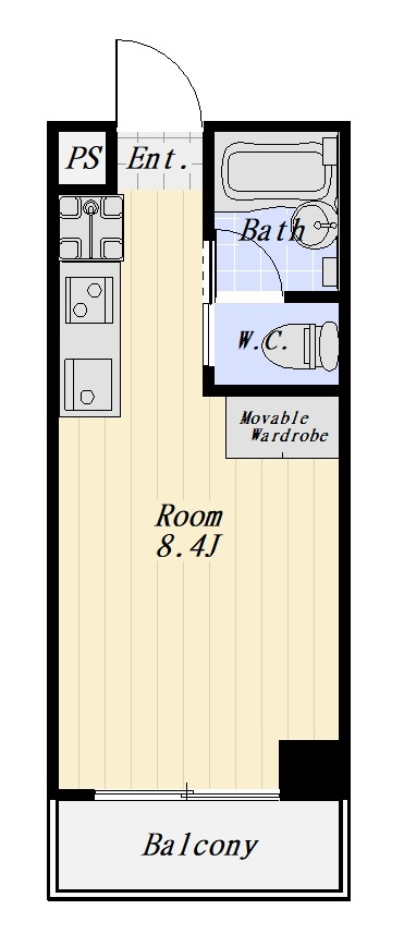 BELL FOREST 403号室の間取り