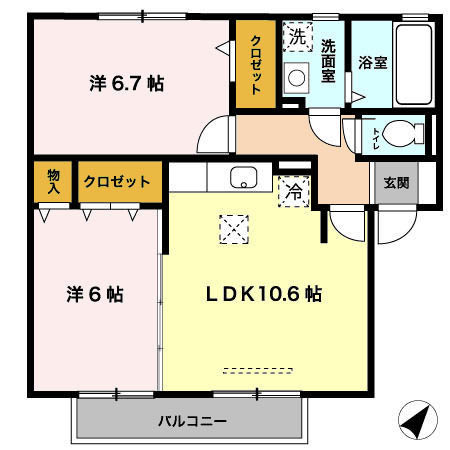 サワーフローラの間取り