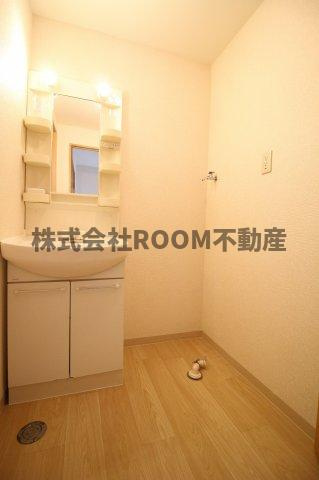 センチュリー21金田　E棟の洗面所|スペースが確保できる洗面所です