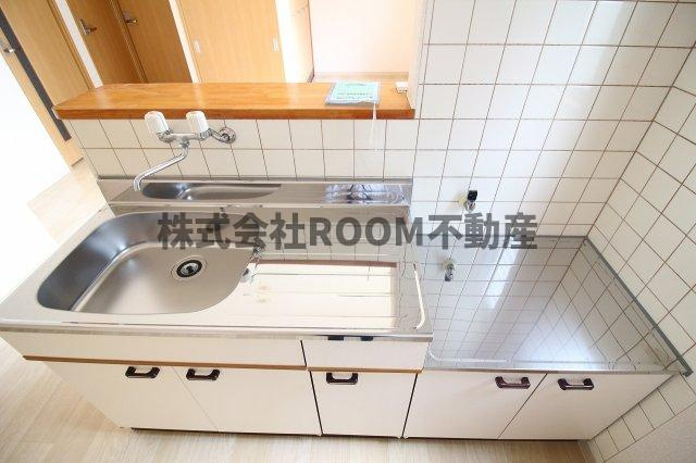 センチュリー21金田　E棟のキッチン|使いやすいキッチンです