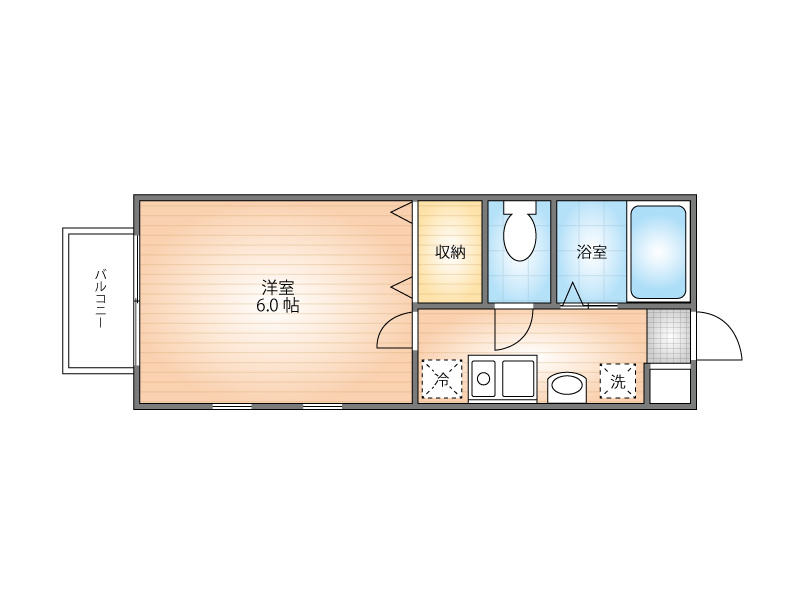 オレンジコートの間取り