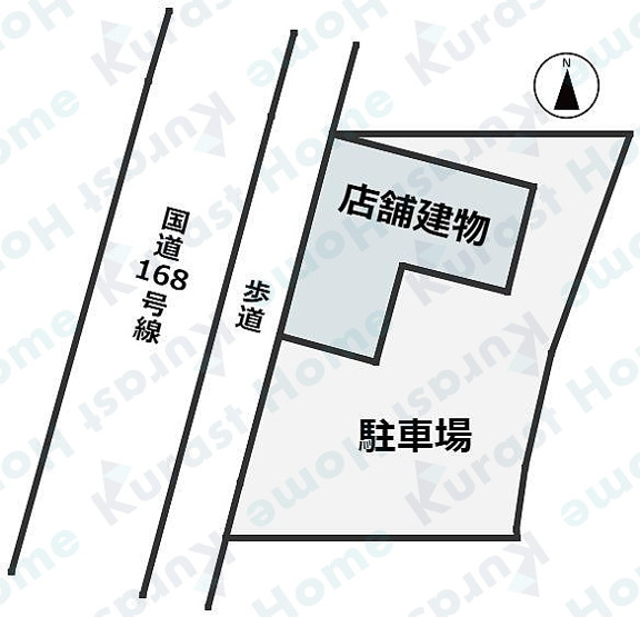 【間取り】 | 香芝市上中ロードサイド店舗