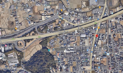 【地図】 | 香芝市上中ロードサイド店舗