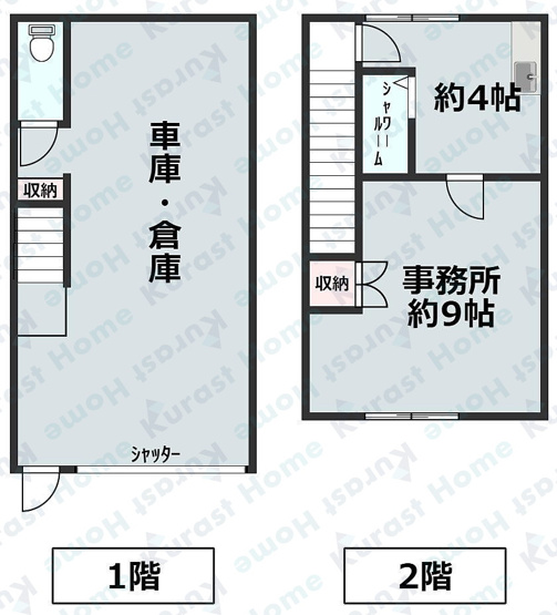 【間取り】 | 永畑町2丁目ガレージオフィス