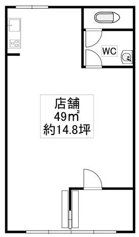 【間取り】 | 島泉2丁目路面テナント