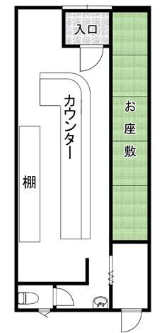 【間取り】 | 島泉2丁目路面テナント