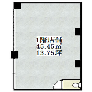 【間取り】 | 矢埜ハイツ1階路面テナント