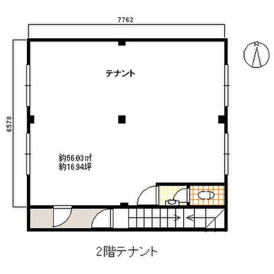 【間取り】 | 竹林ビル2階テナント