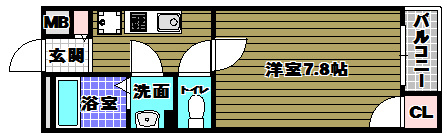 レオネクストアズールぐみのきの間取り