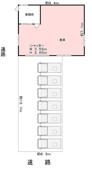 【間取り】 | 刑部4丁目倉庫