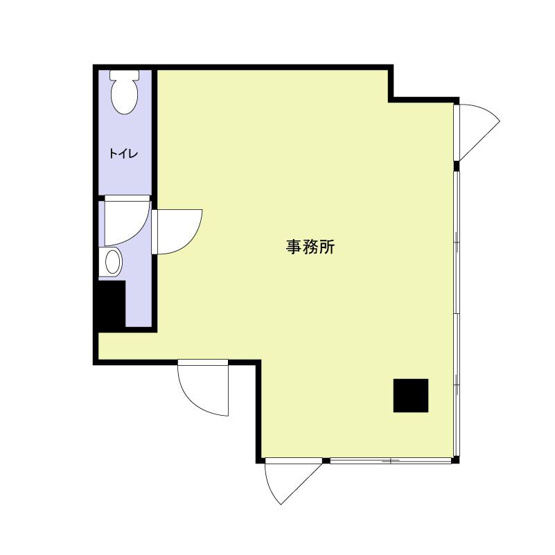 【間取り】 | 中ビル　三宅中2丁目ロードサイドテナントビル