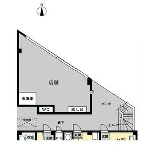 【間取り】 | 川辺ビル1階テナント
