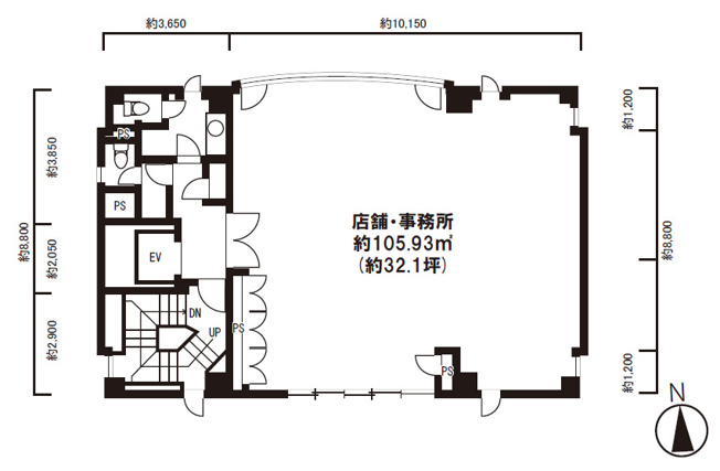 【間取り】 | エスカビル医療ビル3階テナント