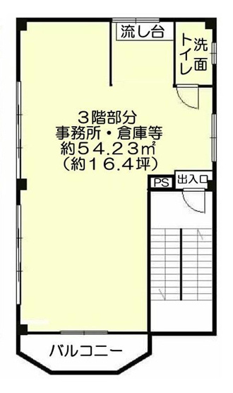 【間取り】 | 恵我之荘6丁目店舗事務所