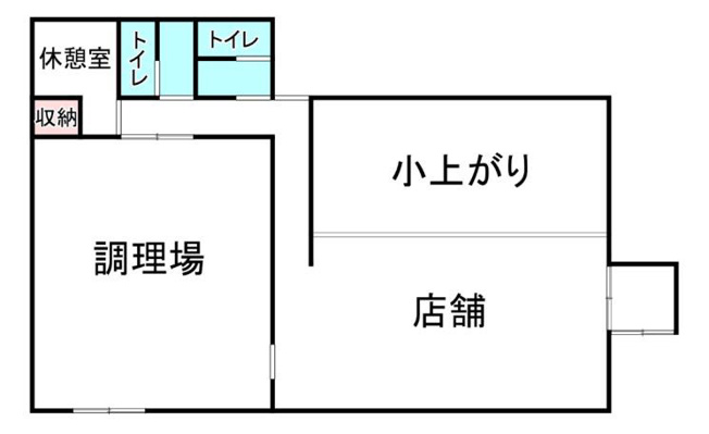 【間取り】 | 富田林市大字廿山貸店舗事務所