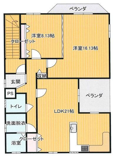 【間取り】 | 桜ケ丘3丁目店舗事務所3階部分