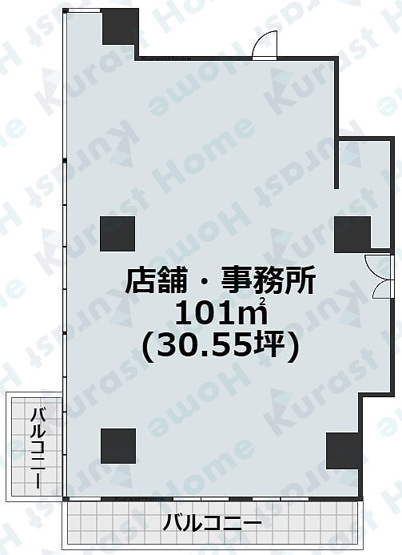 【間取り】 | キャナルコート神田事務所店舗