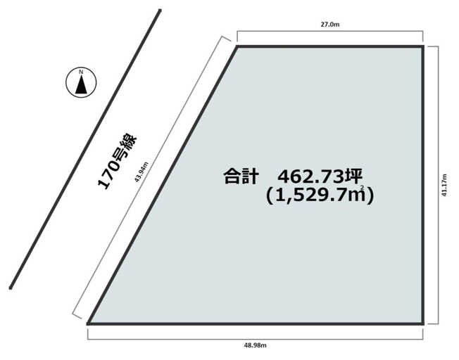 【間取り】 | 富田林市ロードサイド貸土地