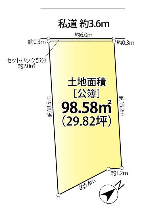 南青山４　土地の区画図