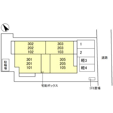 D-PLACE神田町の区画図