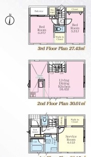 茅ヶ崎市円蔵2丁目　新築戸建　4号棟の間取り|2LDK+S☆