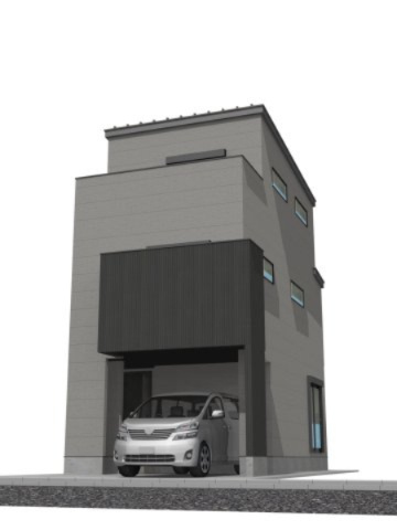 建築条件なし売土地　尼崎市若王寺3丁目28の外観パース|外観パースです