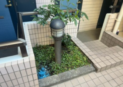 【中庭】 | スカイコート矢部第２ | 中庭（パティオ）とは、一つの建築物の内部に設けられた、壁などで囲われている庭のことを指します。コの字型、ロの字型が主流ですが、L字型の中庭もあります。最近では、インテリア性の高さからも人気があります。