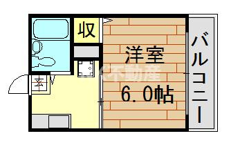【間取り】 | ホープ小阪（河内小阪賃貸） | 間取りです