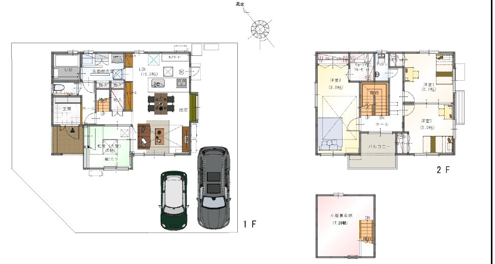 守山市川田町D-1号地　新築戸建ての間取り