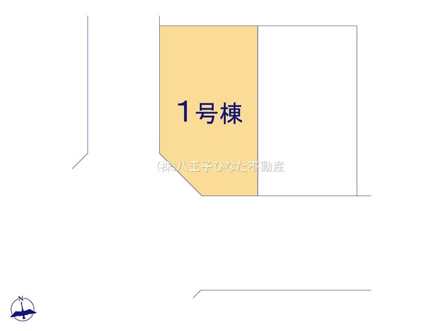 『八王子市新築戸建て』八王子市清川町27-1【仲介手数料無料】　１期の区画図|～仲介手数料無料☆八王子ひなた不動産～八王子市清川町　新築戸建て
