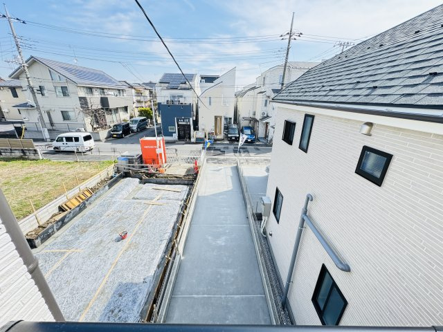 葛飾区水元２丁目新築戸建【水元小学校：10分】の展望|バルコニーより道路側眺望