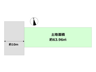 尼崎市大庄中通2丁目売り土地の間取り