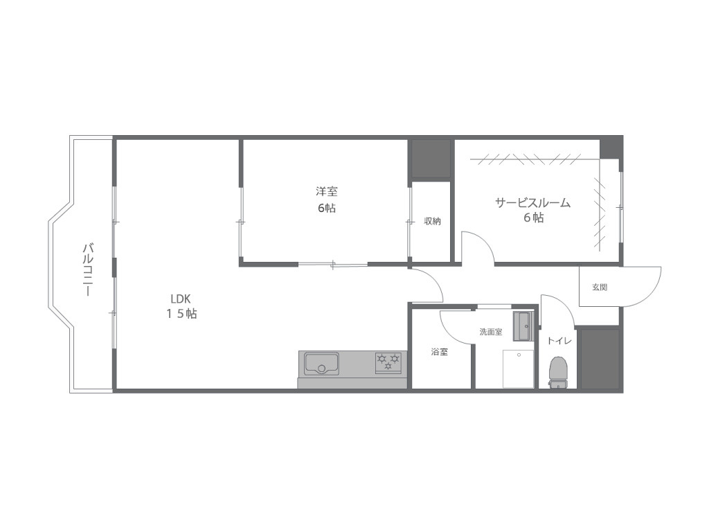 美和プレジデントの区画図