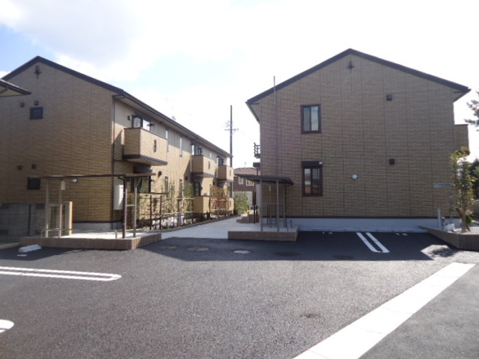 春日井市上田楽町のアパートの駐車場